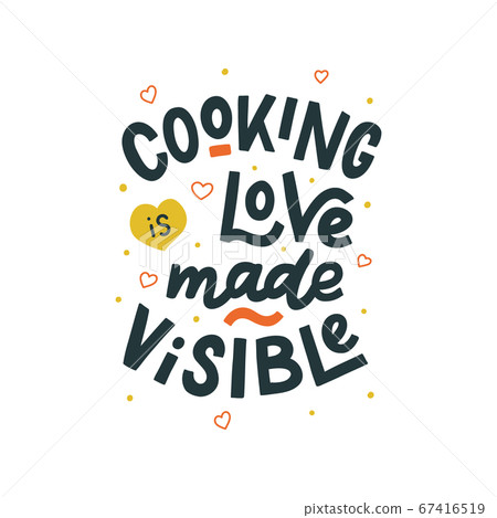 Kitchen colorful hand lettering quote Kitchen colorful hand lettering quote 67416519