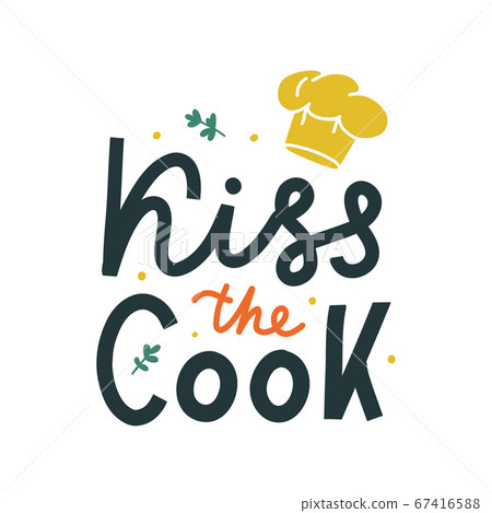 Kitchen colorful hand lettering quote Kitchen colorful hand lettering quote 67416588