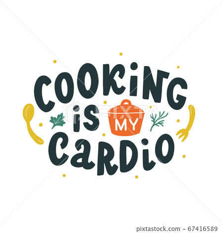 Kitchen colorful hand lettering quote Kitchen colorful hand lettering quote 67416589