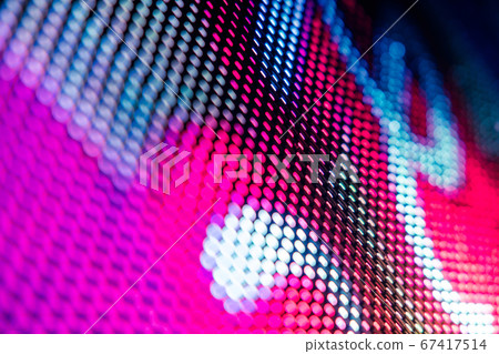 CloseUp LED blurred screen. LED soft focus CloseUp LED blurred screen. LED soft focus 67417514