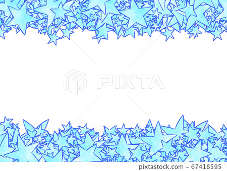 Stars in blue, horizontal, parallel borders Stars in blue, horizontal, parallel borders 67418595