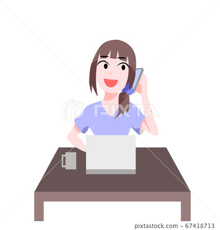 Call during telework 67418713