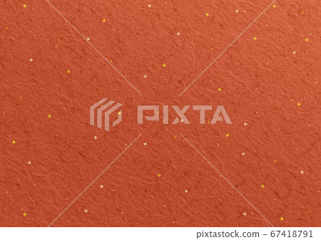 Washi gold leaf silver leaf red background illustration 67418791