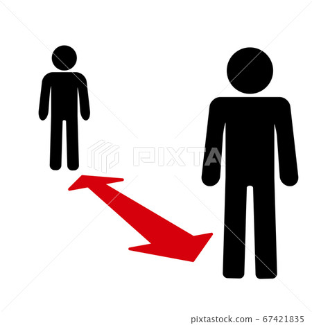 社會距離標記 67421835