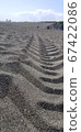 沙灘輪胎痕跡 67422086