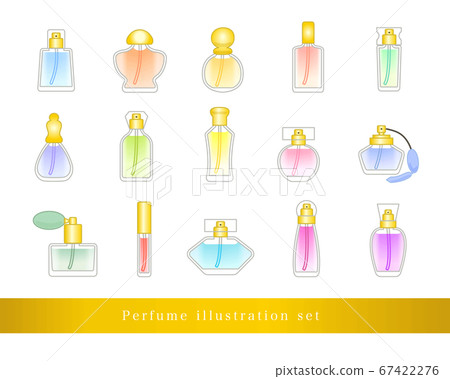 Perfume illustration set 67422276