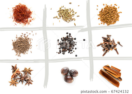 Set of different spices 67424132
