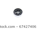 One compass is on a white background. 67427406