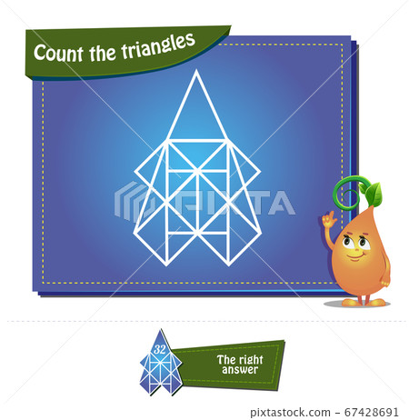 Count the triangles 24 brainteaser 67428691