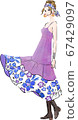 Bohemian fashion woman 67429097