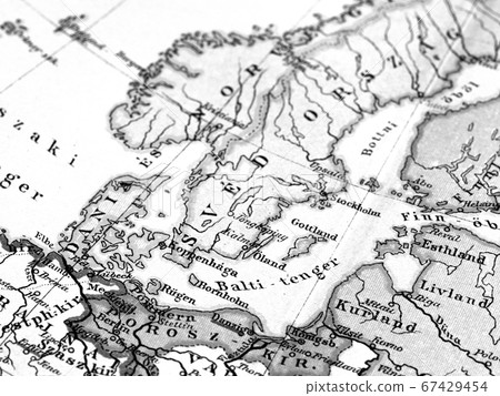 Old map Northern Europe Old map Northern Europe 67429454