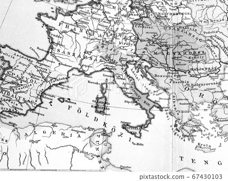 Old map Italy 67430103