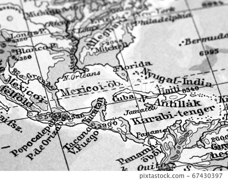 Old map Central America Old map Central America 67430397