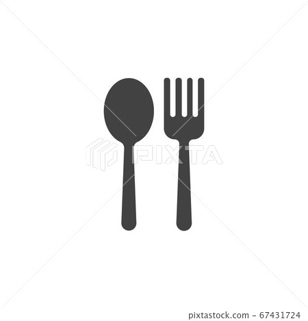 Fork plate spoon icon vector illustration 67431724