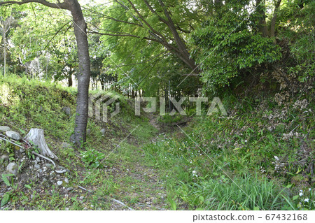 Futata Castle Ruins: An excavation between the Ninomaru and the Kurashiki 67432168