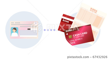 Bank account and my number card vector illustration material 67432926