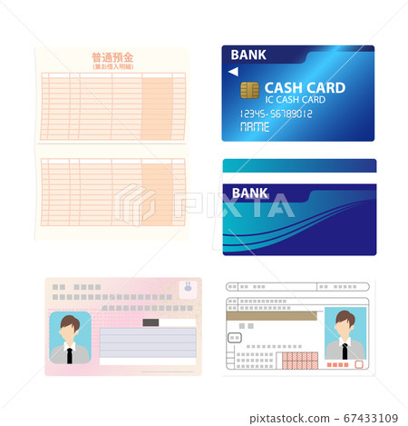 Vector illustration of bank account with... - Stock Illustration ...