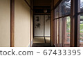 Corridor of traditional Sukiya architecture 67433395