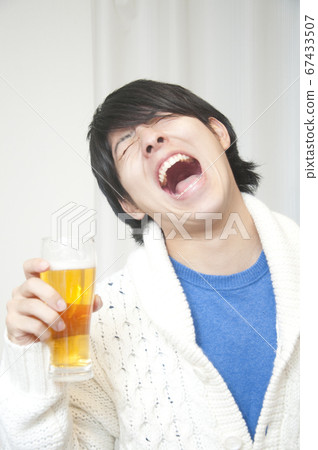 Male drinking beer Male drinking beer 67433507