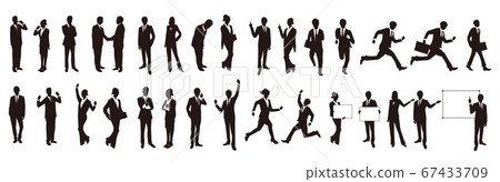 business man, silhouette, silhouettes 67433709