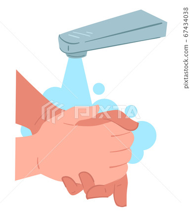 How to wash hands rotationally, hygiene and body care How to wash hands rotationally, hygiene and body care 67434038