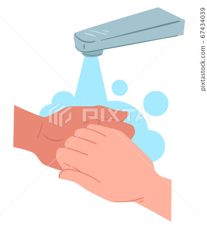 Washing and rubbing hands, hygiene and protective measure Washing and rubbing hands, hygiene and protective measure 67434039