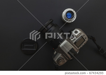 Photographer workplace with dslr camera system and Photographer workplace with dslr camera system and 67434293