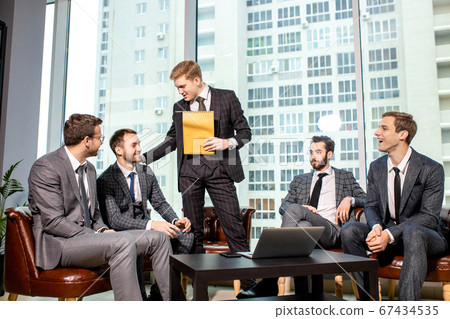 young manager with business people 67434535