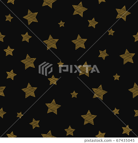 Hand drawn stars on a background - seamless... - Stock Illustration ...