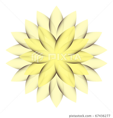 Beautiful Lotus Flower Color Wheel. Mandala. 67436277