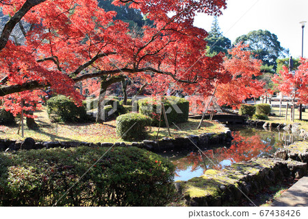 Scenery of a walk course in autumn colors in Taku City, Saga Prefecture Scenery of a walk course in autumn colors in Taku City, Saga Prefecture 67438426
