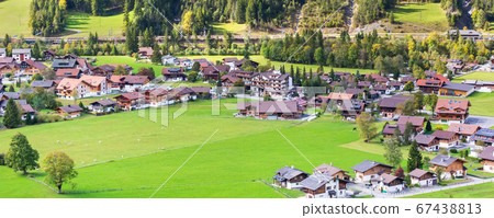 Kandersteg, mountains panorama, Switzerland 67438813