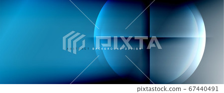 Vector abstract background - circle and cross on fluid gradient with shadows and light effects. Techno or business shiny design templates for text Vector abstract background - circle and cross on fluid gradient with shadows and light effects. Techno or business shiny design templates for text 67440491