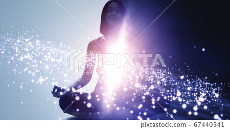 Mindfulness Mental unification Meditation woman Mindfulness Mental unification Meditation woman 67440541