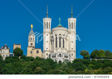 The Basilica of Notre Dame de Fourviere in Lyon 67440844