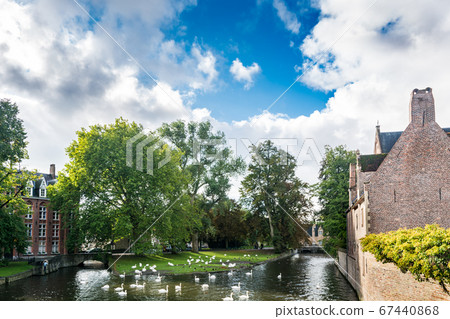 Minnewater Lake in Bruges Minnewater Lake in Bruges 67440868