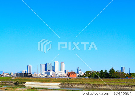 名古屋市的風景,名古屋站前建築物及其周圍 名古屋市的風景,名古屋站前建築物及其周圍 67440894