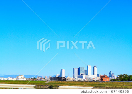 名古屋市的風景,名古屋站前建築物及其周圍 名古屋市的風景,名古屋站前建築物及其周圍 67440896
