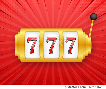 Retro banner for game background design. Winner banner. Slot machine with lucky sevens jackpot. Vector stock illustration. Retro banner for game background design. Winner banner. Slot machine with lucky sevens jackpot. Vector stock illustration. 67441626