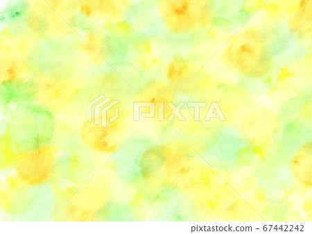 水彩背景素材黃色 水彩背景素材黃色 67442242
