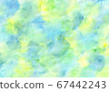 Watercolor background material blue 67442243
