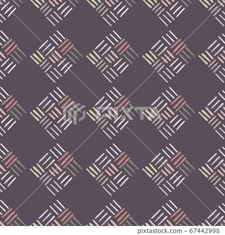 Abstract geometric dash pattern with lines in dark pastel colors. Abstract geometric dash pattern with lines in dark pastel colors. 67442998