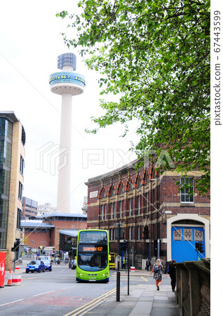 Radio tower and cityscape of Liverpool, UK Radio tower and cityscape of Liverpool, UK 67443599