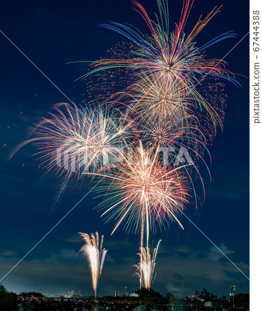Town Chofu fireworks of movie to color the night sky Town Chofu fireworks of movie to color the night sky 67444388
