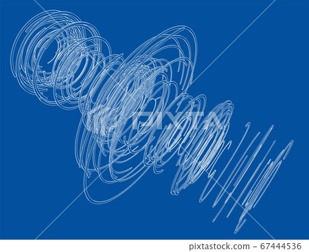 Abstract futuristic HUD object Abstract futuristic HUD object 67444536