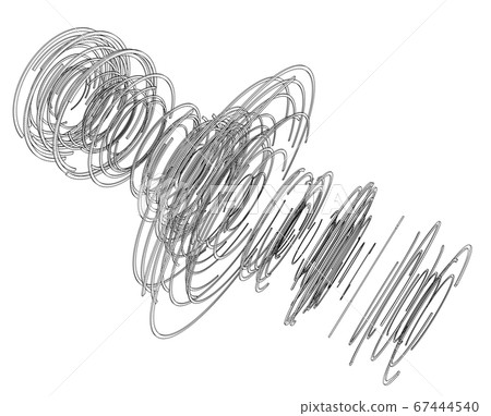 Abstract futuristic HUD object Abstract futuristic HUD object 67444540