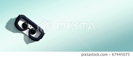 Virtual reality headset with shadow Virtual reality headset with shadow 67445075