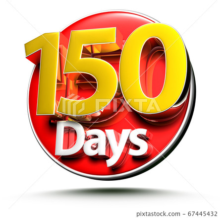 150 days 3d. Stock Illustration 67445432 PIXTA