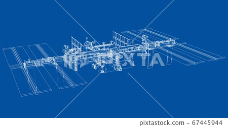 Abstract Spaceship Outline 67445944
