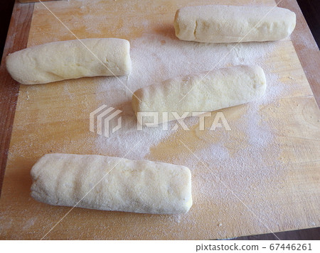 Potato dough made for dumplings or gnocchi 67446261